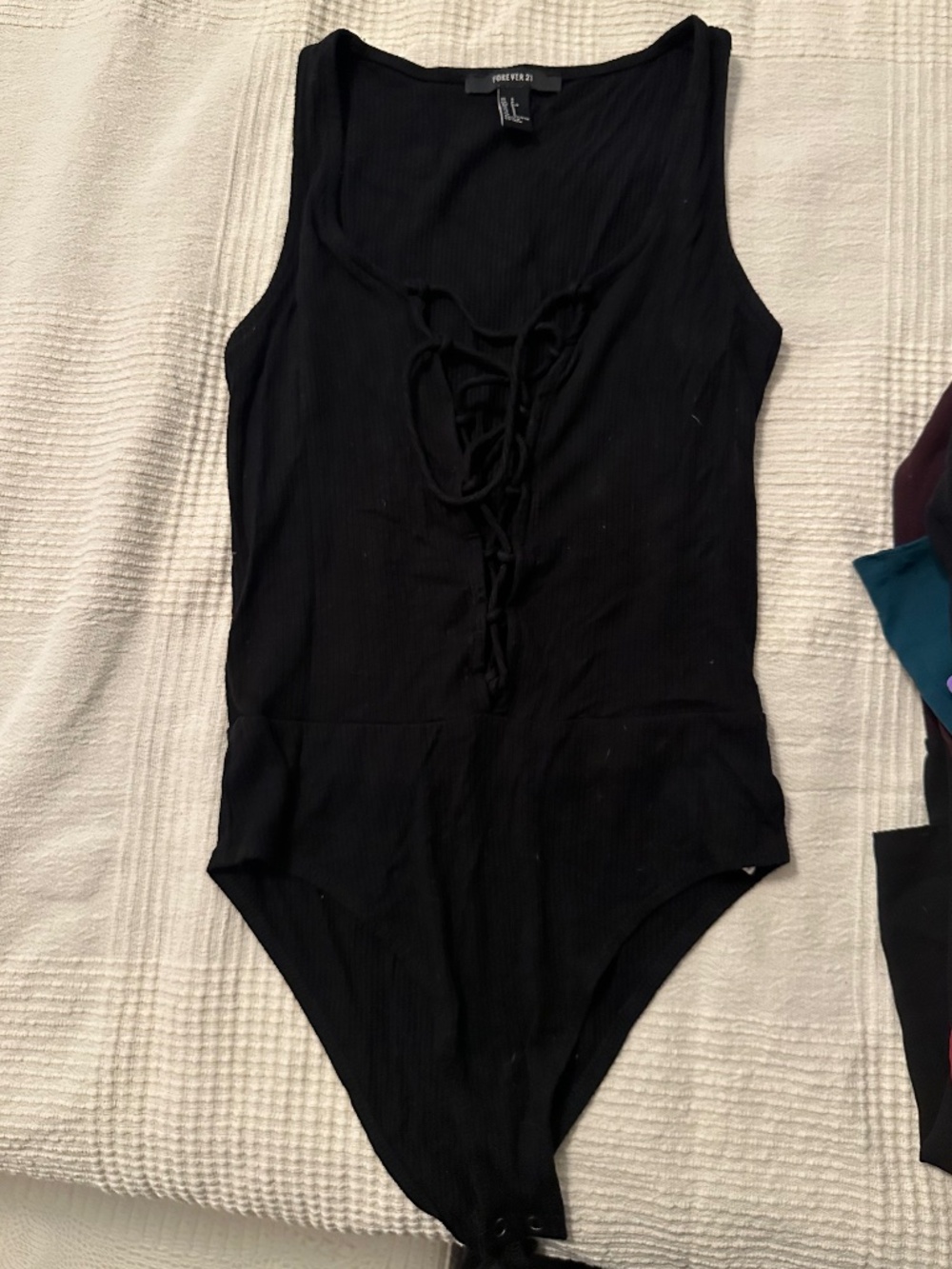 Lace up bodysuit